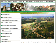 Tablet Screenshot of obec-chrast.cz